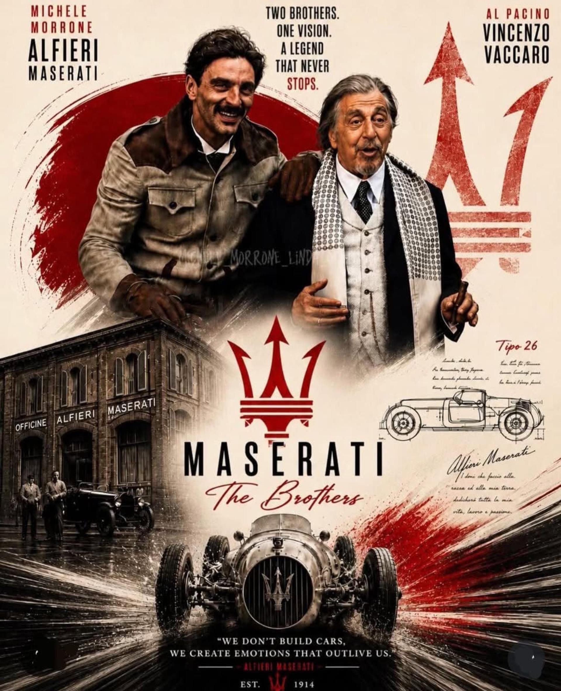 تیزر رسمی فیلم برادران مازراتی 2026 Maserati: The Brothers 