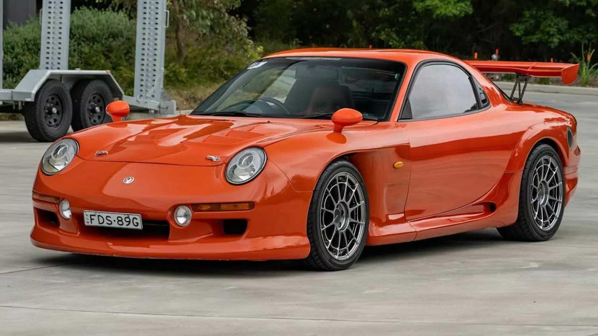 مزدا RX-7 با کیت بدنه پورشه