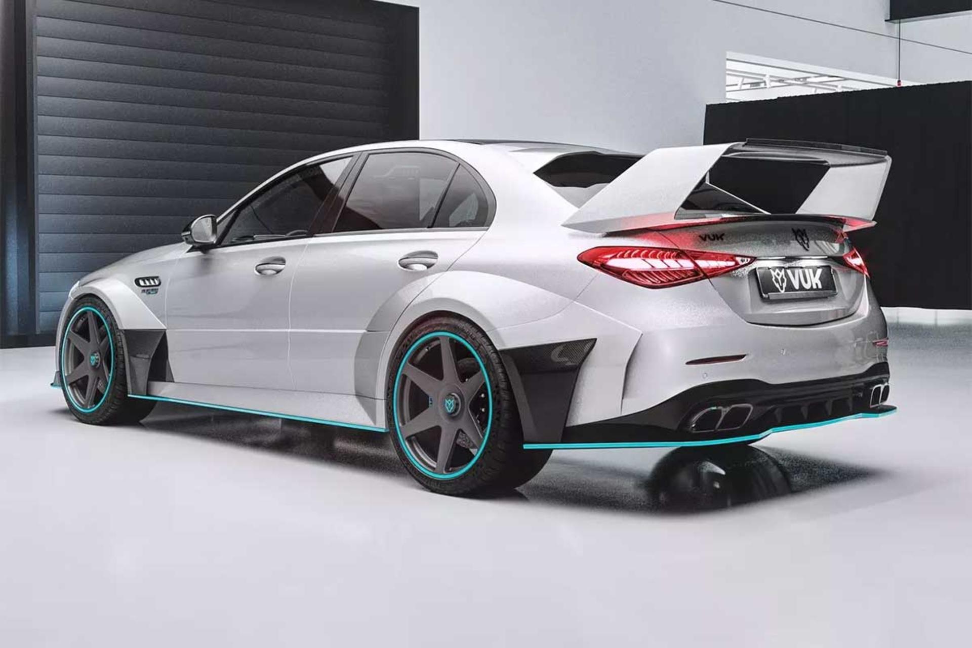 تیونینگ مرسدس C63 AMG با موتور V8