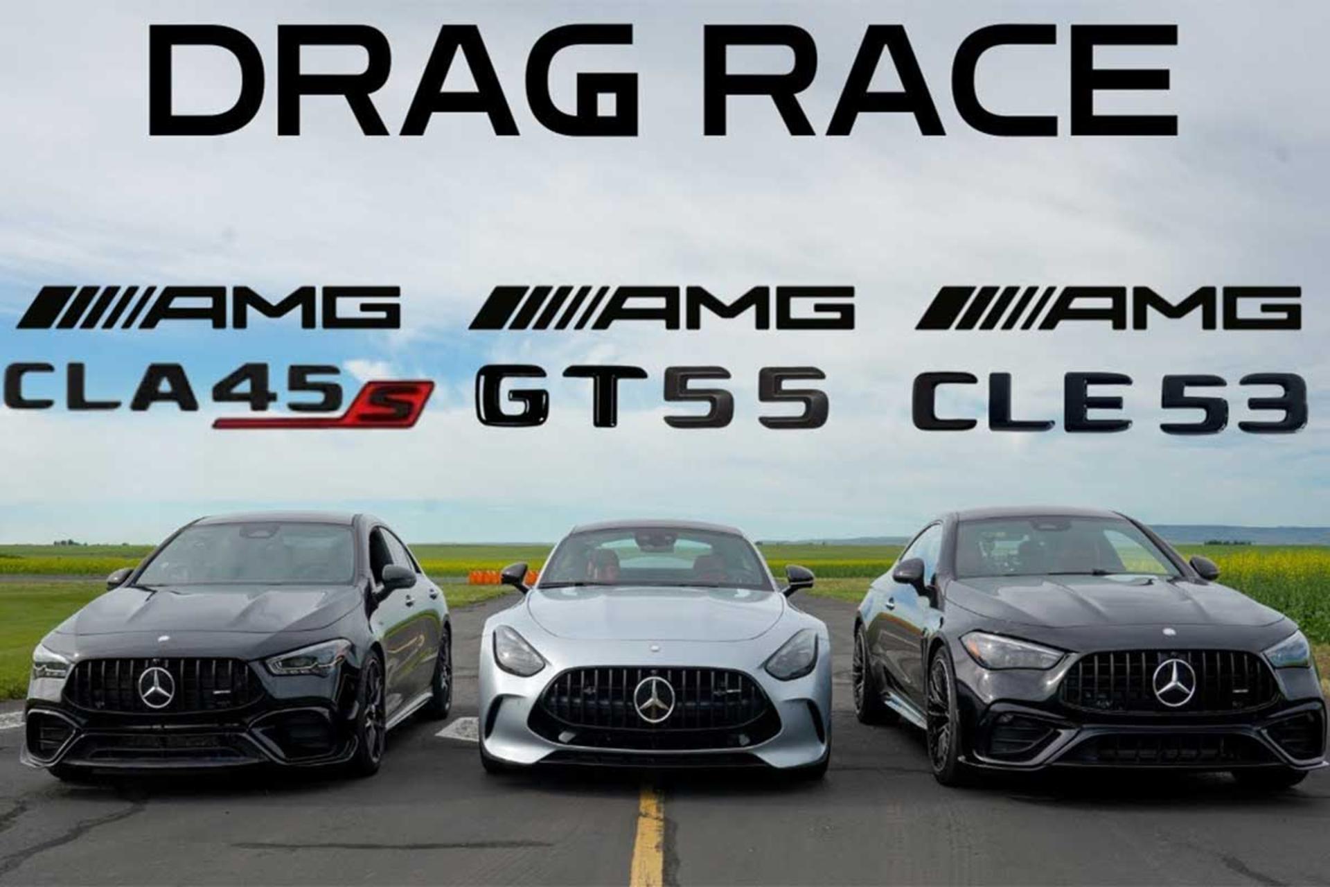 درگ مرسدس SLR و پورشه کاررا GT