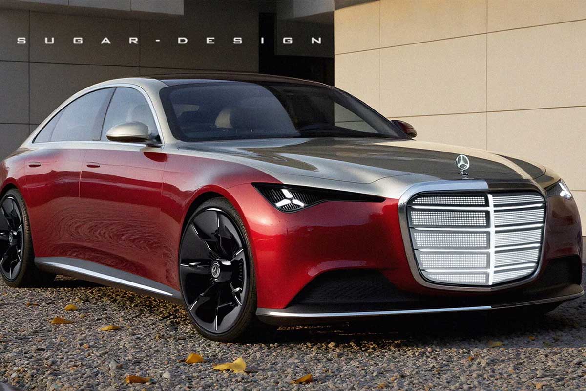 طراحی احتمالی نسل بعدی مرسدس بنز S کلاس، خیره‌کننده و باشکوه