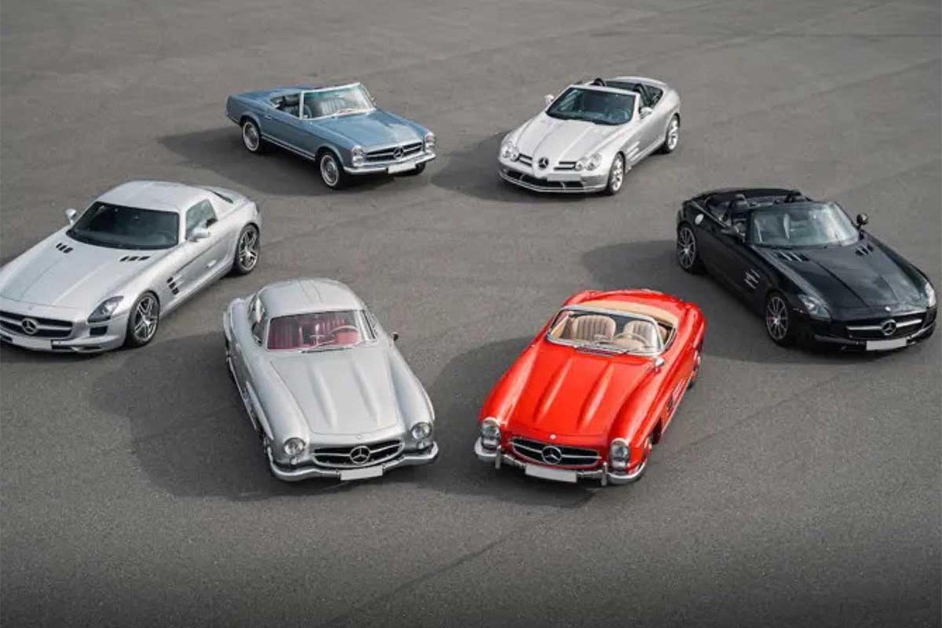  کلکسیون شش مرسدس بنز