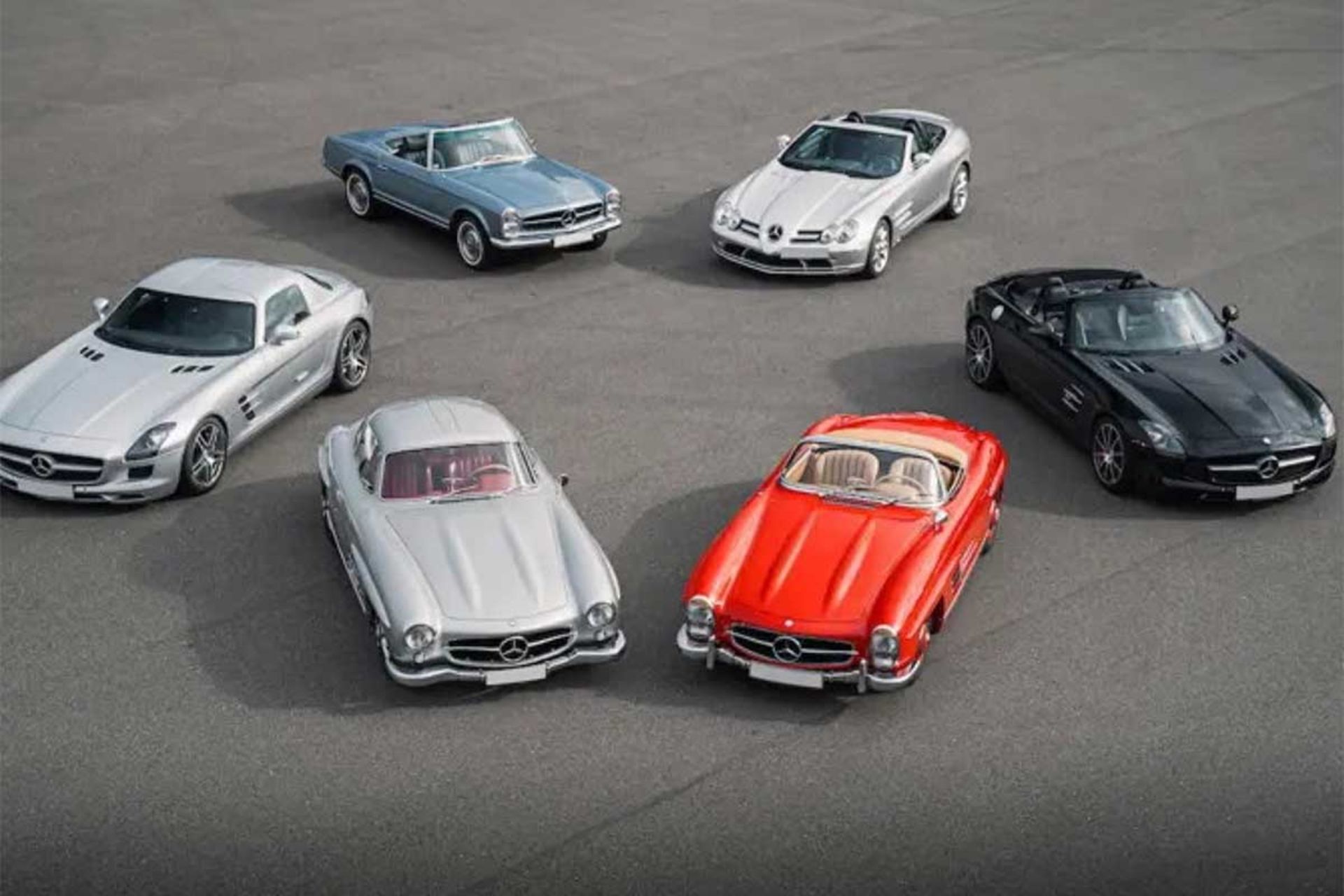  کلکسیون شش مرسدس بنز