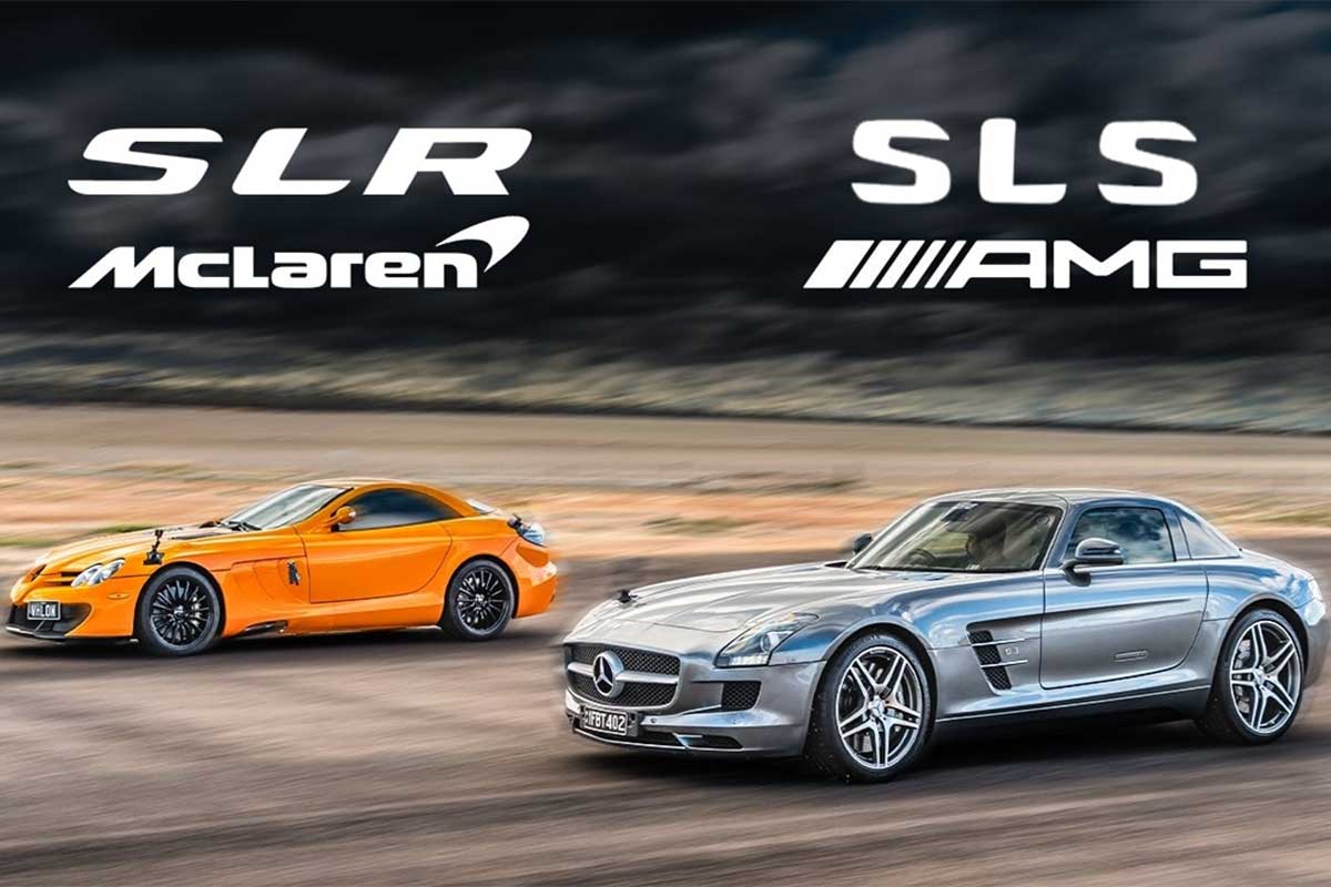 نبرد سوپراسپرت‌های افسانه‌ای مرسدس بنز، SLS در برابر SLR - پدال