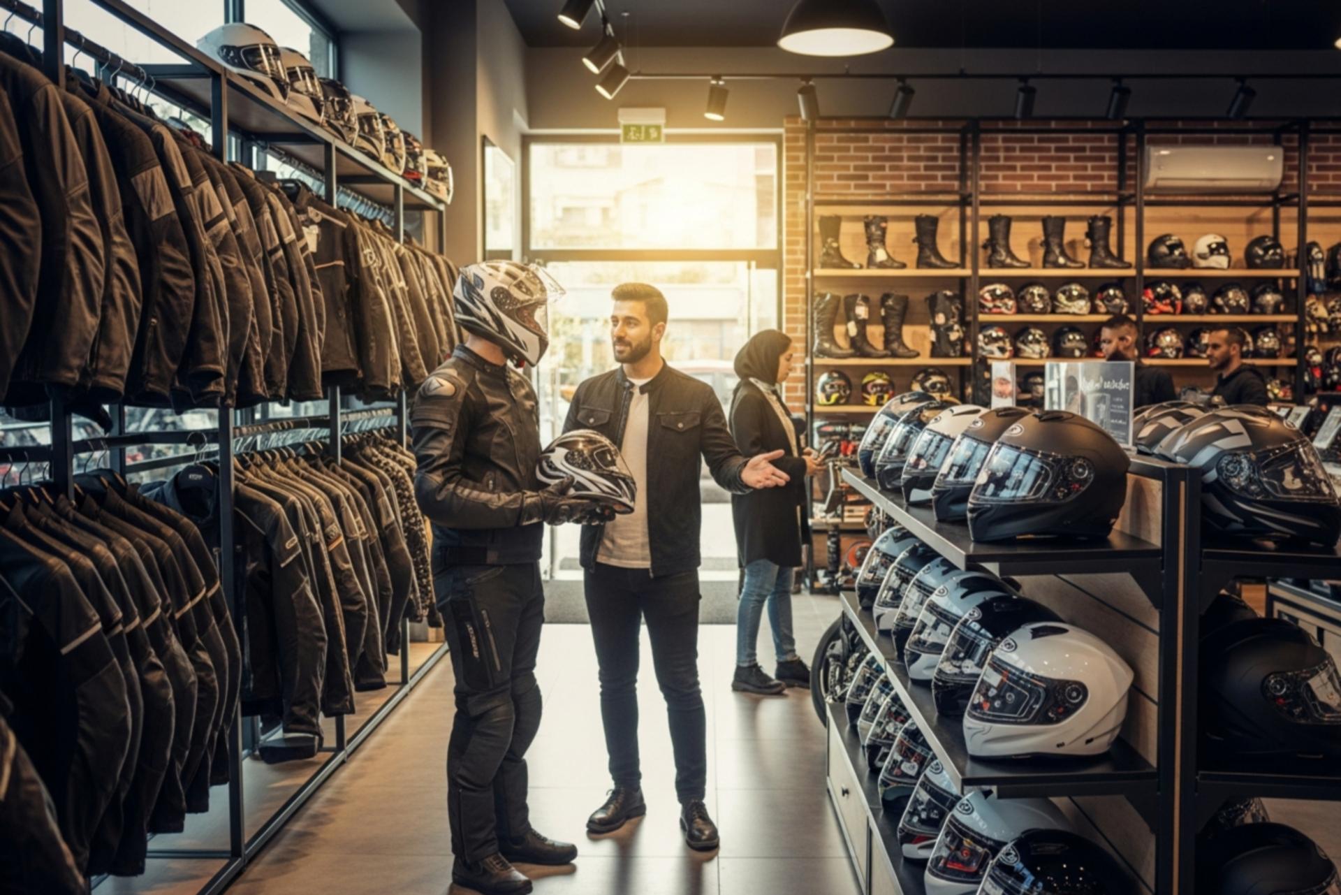 فروشگاه لوازم موتور سیکلت و تجهیزات ایمنی