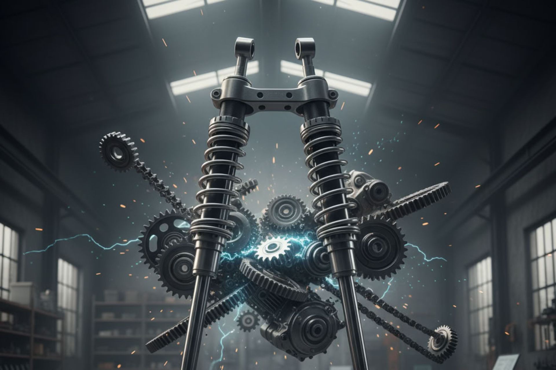 سیستم تعلیق تلسکوپی