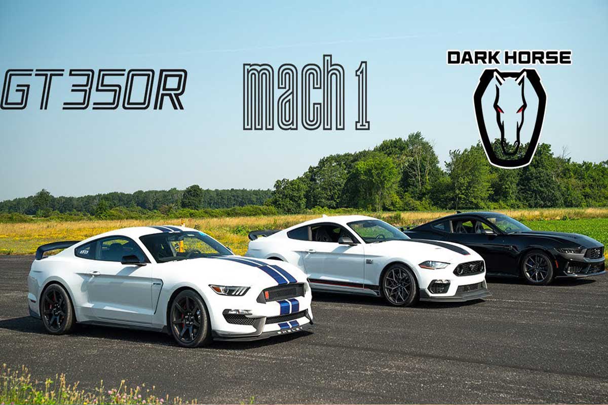 درگ خانوادگی موستانگ‌ها؛ مک‌وان، دارک هورس و شلبی GT350R