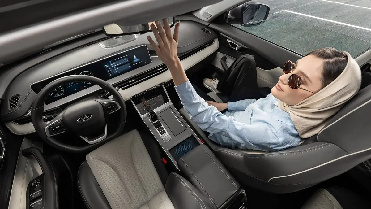 داخل کابین و داشبورد ام وی ام MVM X5