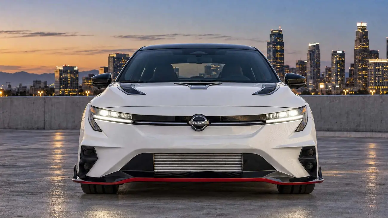 خودرو نیسان سنترا (Nissan Sentra) Spec-V با تجهیزات GT-R در نمای جلو