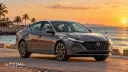 خودرو نیسان تیانا (Nissan Teana) ۲۰۲۶ در کنار ساحل هنگام غروب