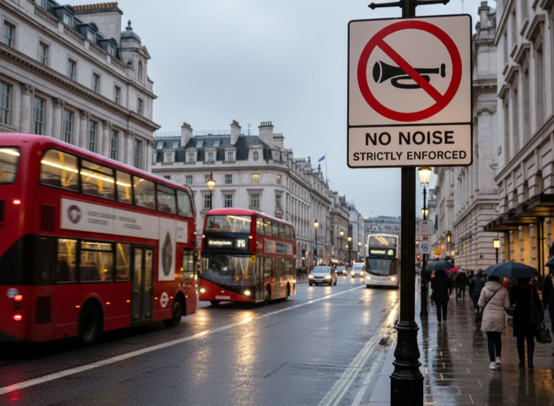 خیابان لندن بدون صدا