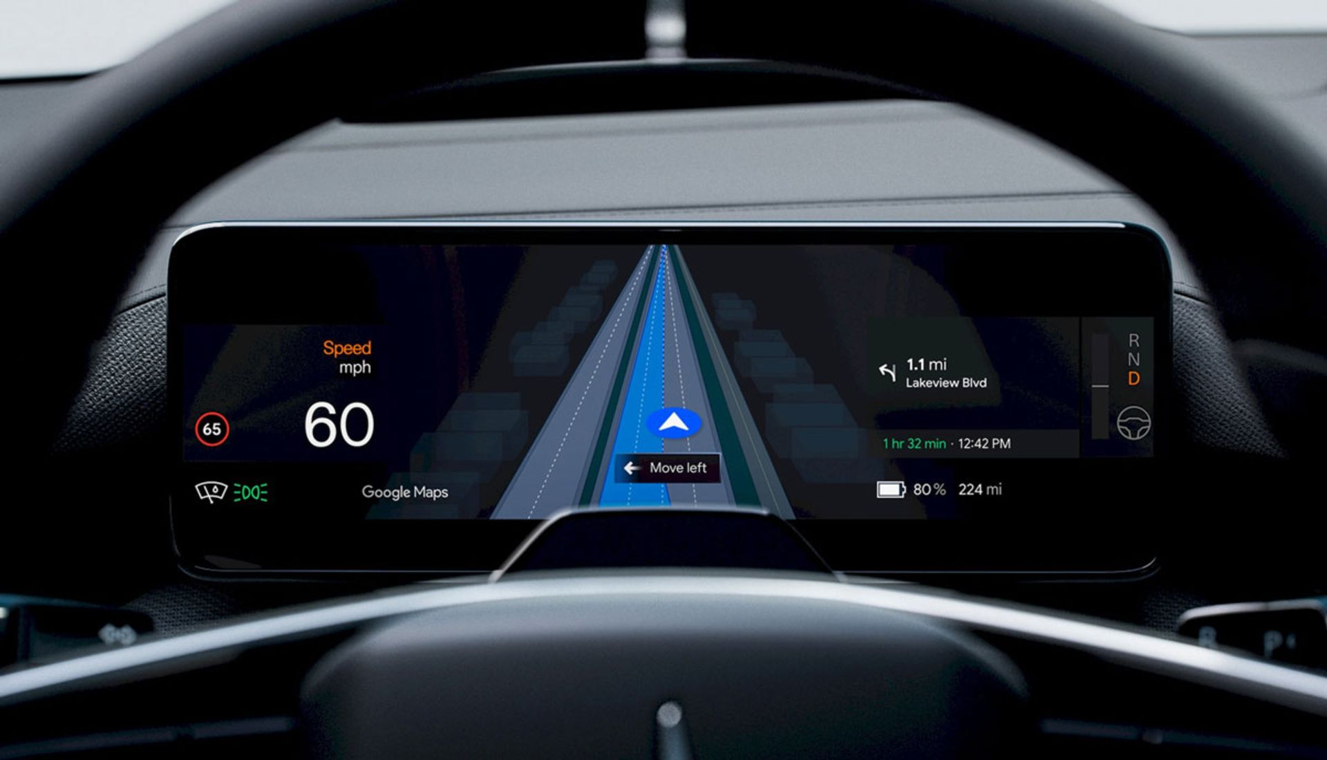 فناوری راهنمایی زنده در خطوط جاده در گوگل مپس