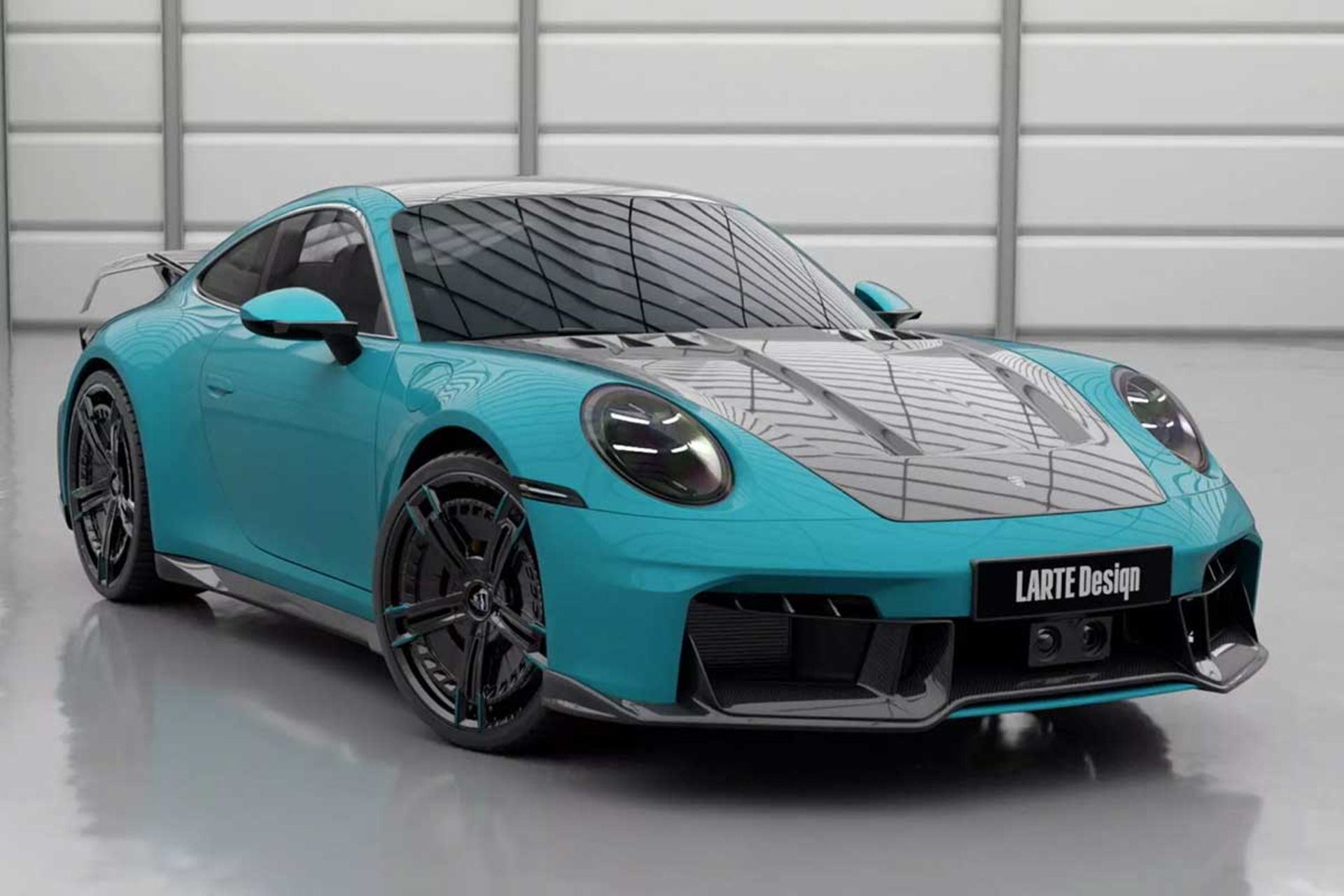 پورشه 911 کاررا با کیت بدنه لارته دیزاین