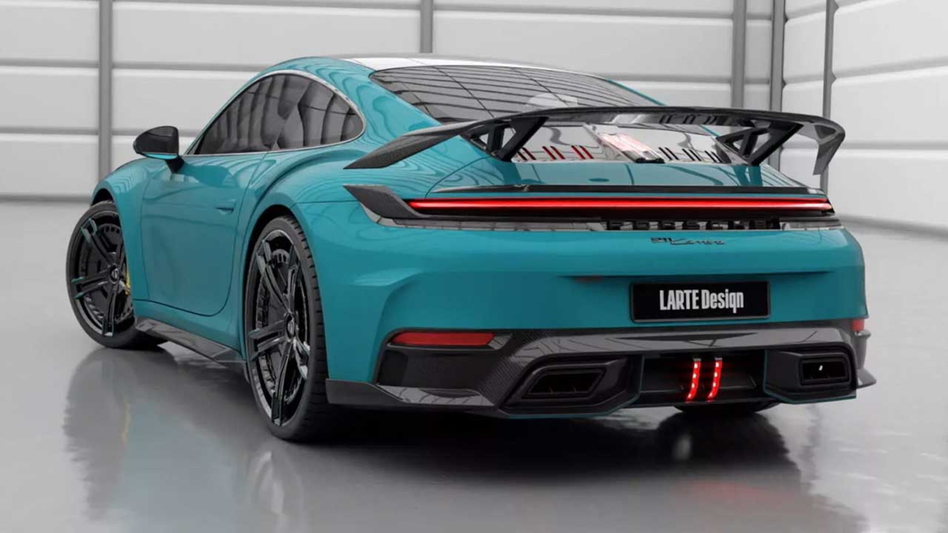 پورشه 911 کاررا با کیت بدنه لارته دیزاین