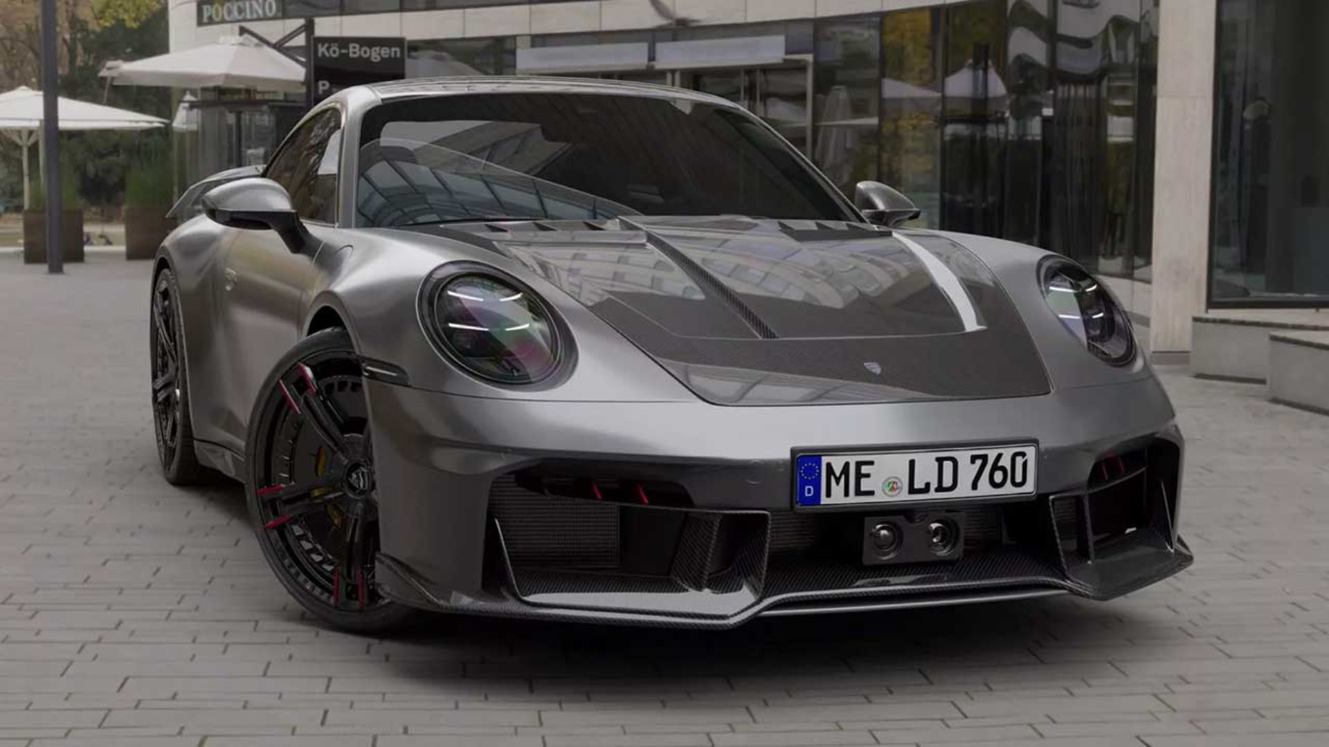 پورشه 911 کاررا با کیت بدنه لارته دیزاین