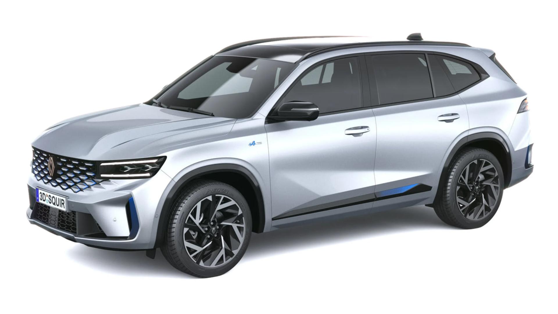 خودرو رنو گرند کولئوس (Renault Grand Koleos) با رنگ نقرهای در نمای سه چهارم