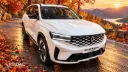خودرو رنو گرند کولئوس (Renault Grand Koleos) مدل ۲۰۲۶ در جاده‌ای پاییزی