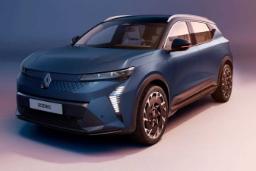 خودرو برقی رنو سنیک (Renault Scenic) مدل ۲۰۲۷ با رنگ آبی متالیک