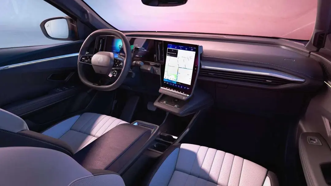 کابین خودروی برقی رنو سنیک (Renault Scenic) با نمایشگر سیستم openR link
