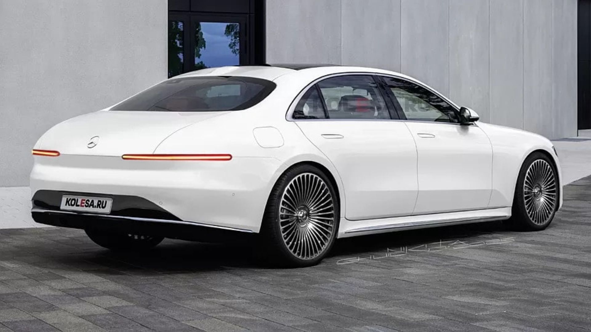 رندر مرسدس کلاس اس جدید