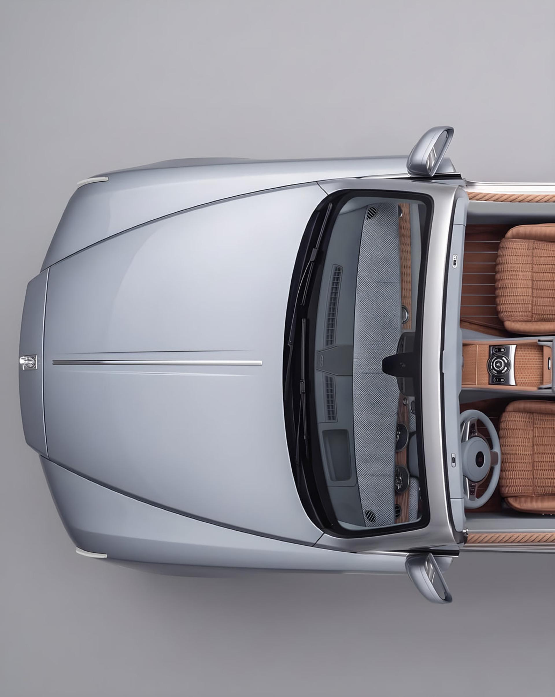 خودروی رولزرویس وسپایر سولِی (Rolls-Royce Wraith Suzerain) با کابین چرمی قهوهای