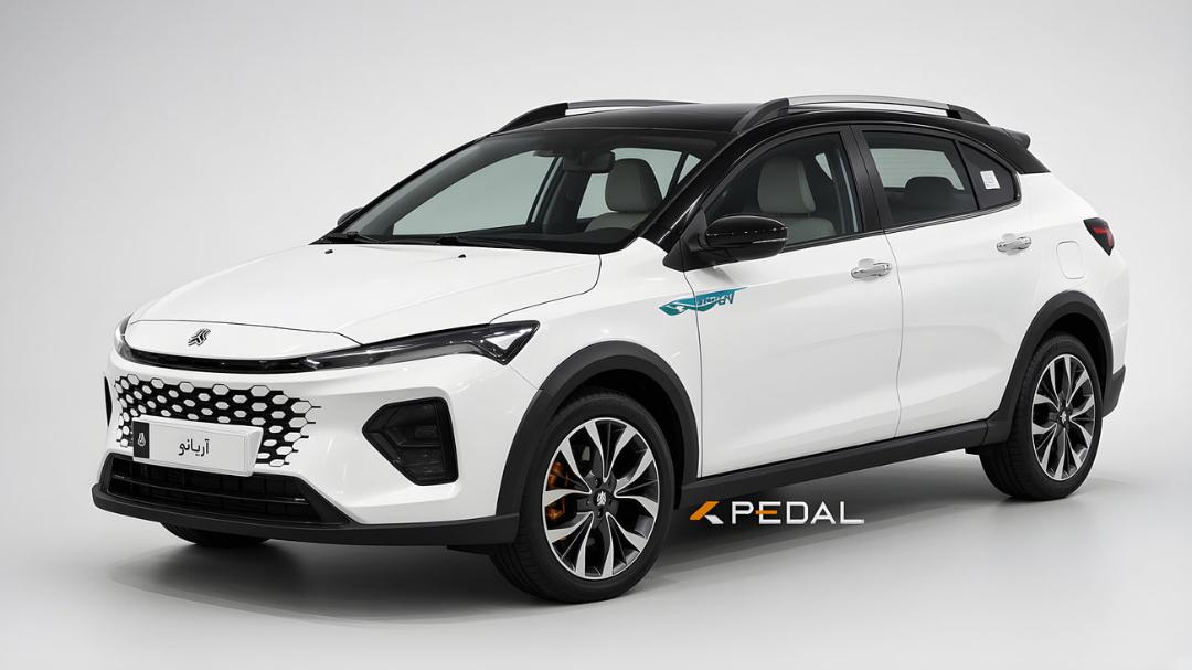 خودرو کراس‌ هاچ‌بک پلاگین هیبرید (Plug-in Hybrid) مدل آریانو از برند سایپا