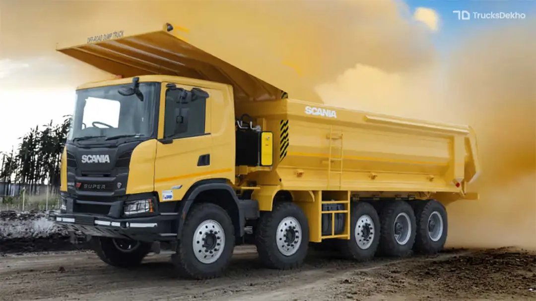 کمپرسی پنج محور اسکانیا G560 سوپر در معدن