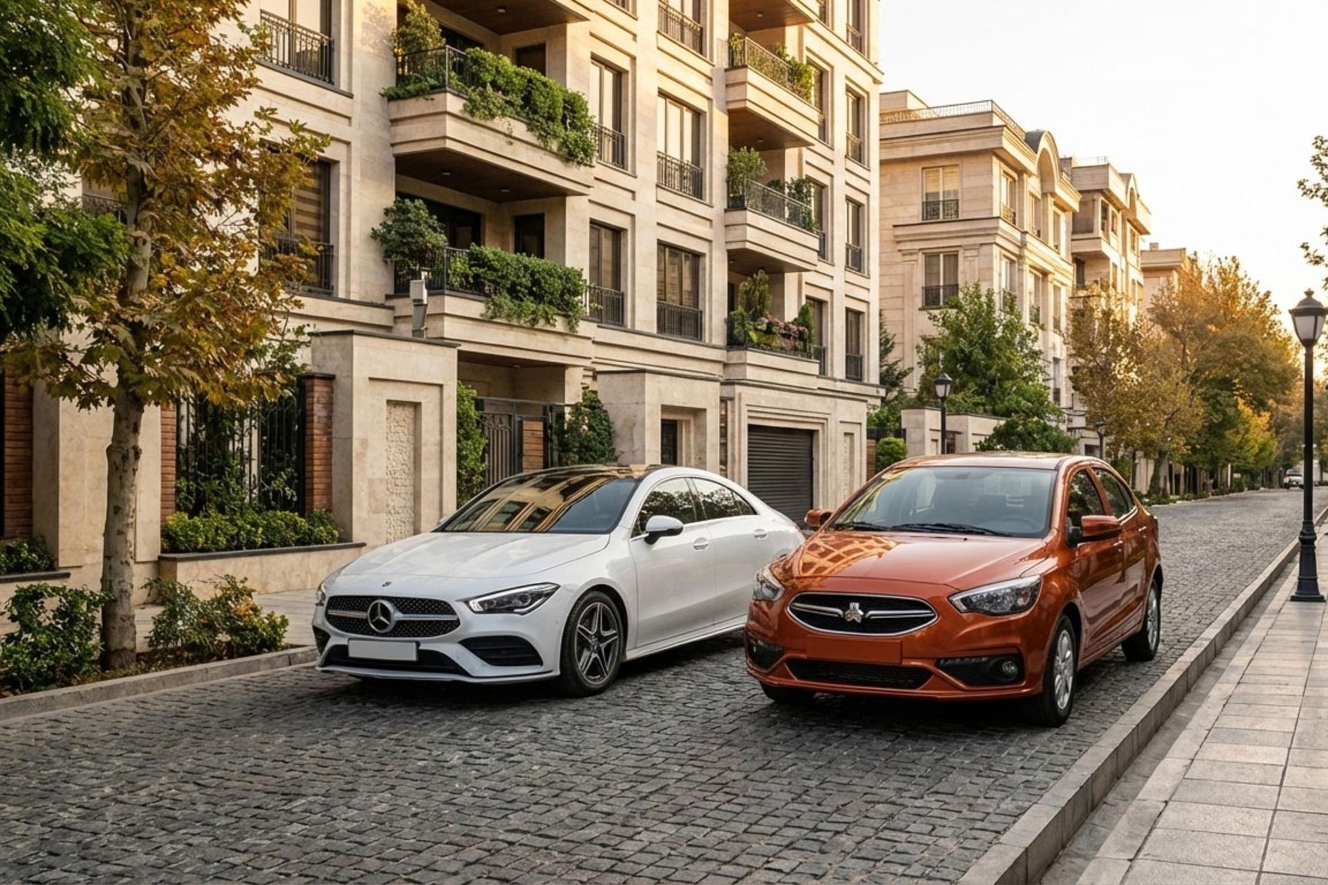 سایپا شاهین پلاس در برابر مرسدس CLA