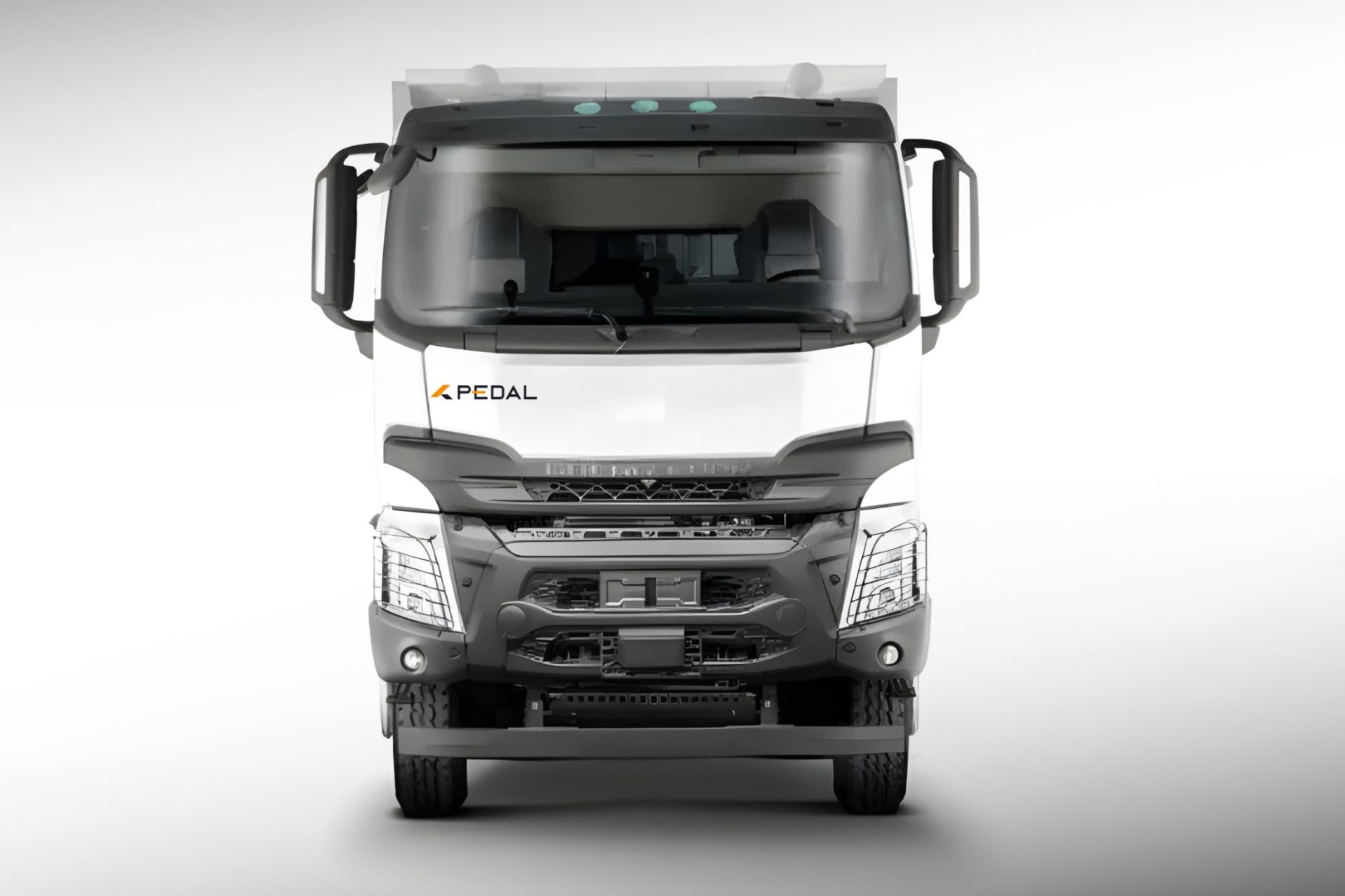 نمای رو به روی کامیون کمپرسی دافران h7d 480