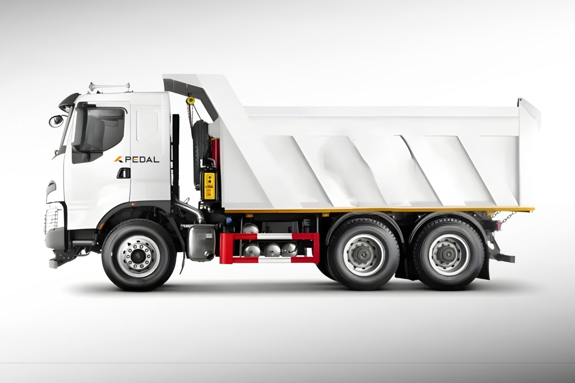 نمای جانبی کامیون کمپرسی دافران h7d 480