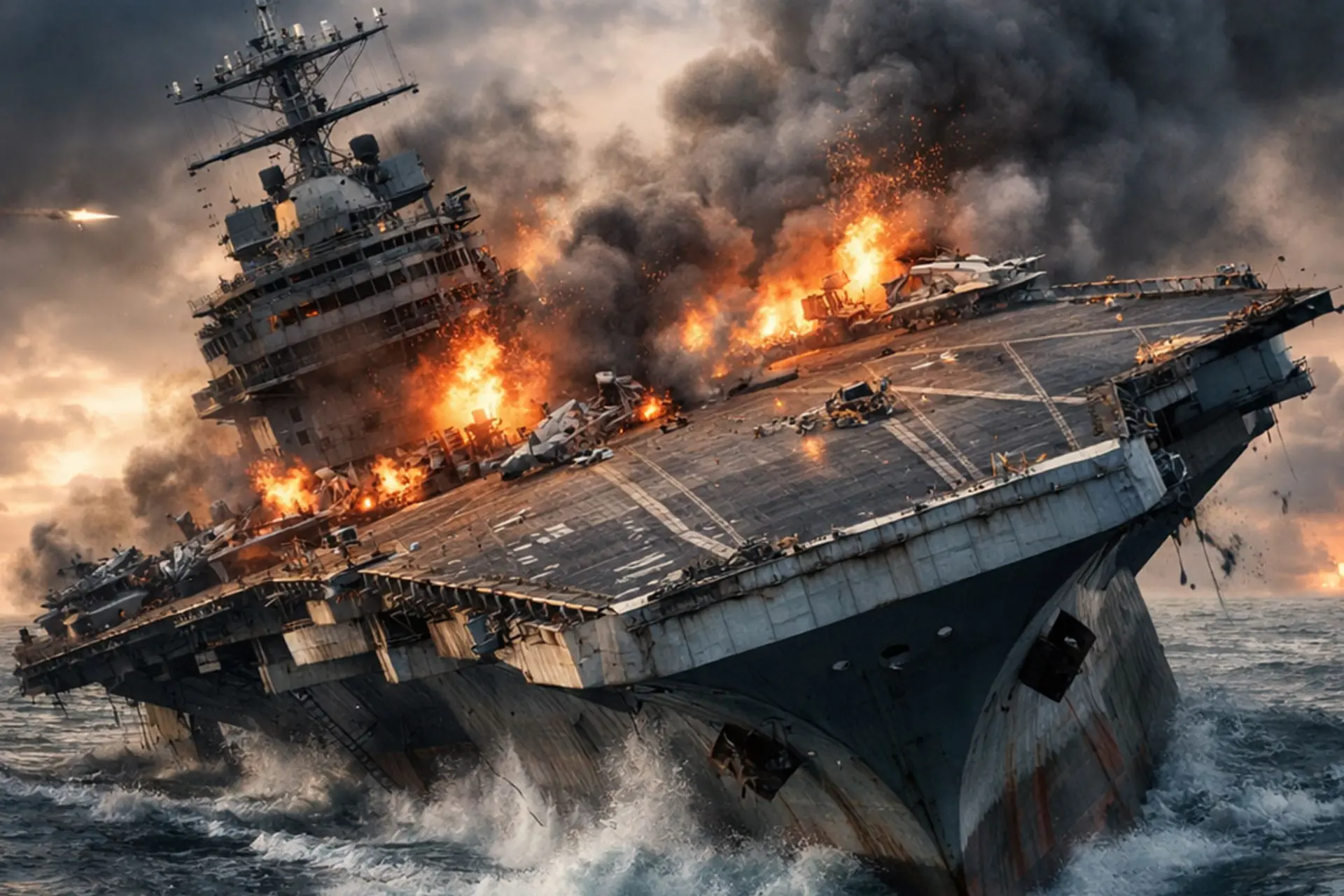 غرق شدن ناو هواپیمابر