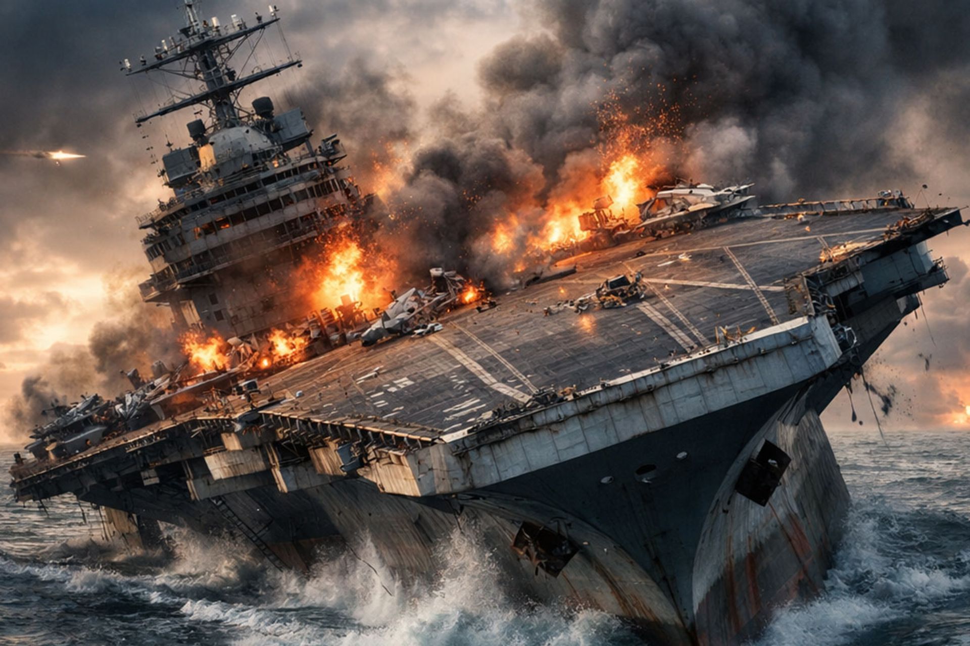 غرق شدن ناو هواپیمابر