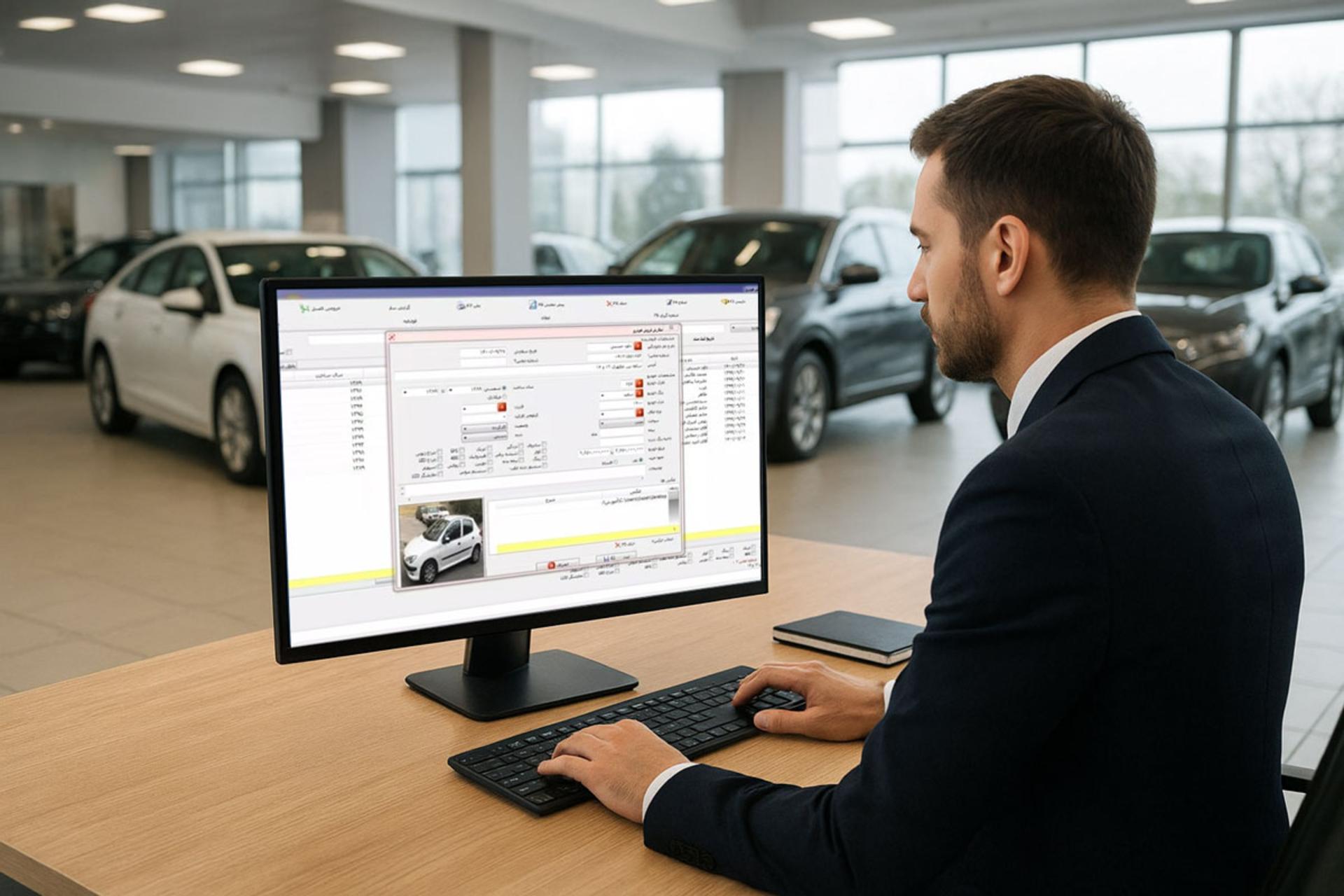 نرم افزار حسابداری تخصصی در نمایشگاه های خودرو