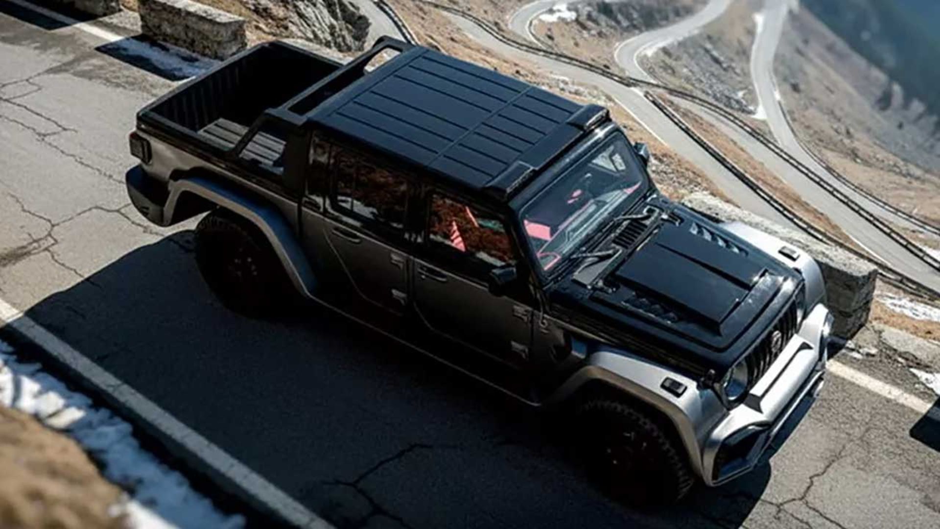 جیپ گلادیاتور تیونینگ استراداله مودنا