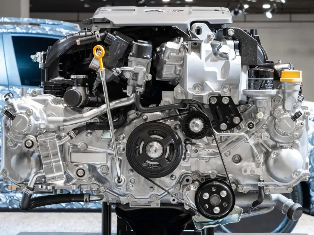 موتور بوکسر (Boxer Engine) سوبارو با جزئیات قطعات و تسمه دینام