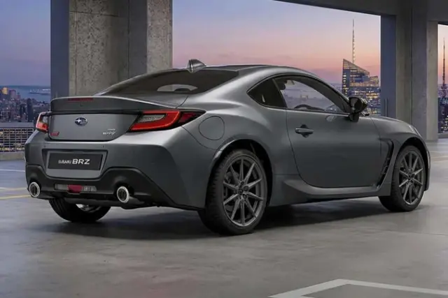 نمای عقب نسخه ویژه شصت‌سالگی سوبارو BRZ
