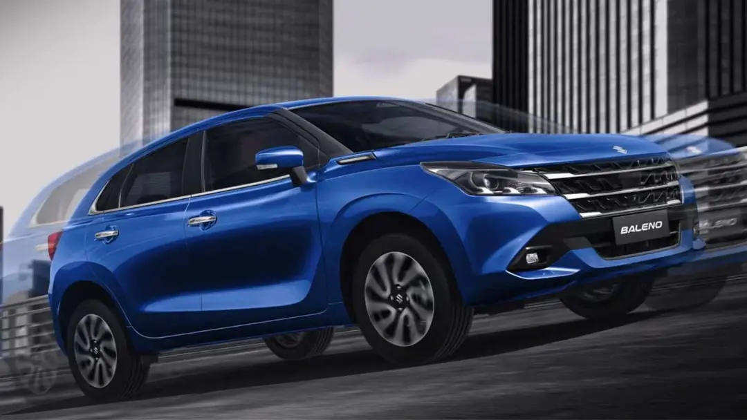 خودرو سوزوکی بالنو (Suzuki Baleno) مدل ۲۰۲۶ با رنگ آبی در نمای جلو