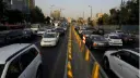 ترافیک سنگین خودروها در یکی از اتوبان‌های پرتردد تهران