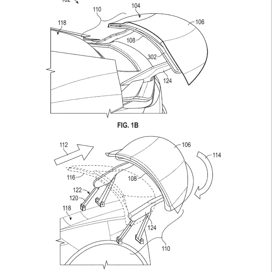 طرح فنی باله متحرک (Movable Wing) برای بهبود آیرودینامیک خودروی تسلا (Tesla)