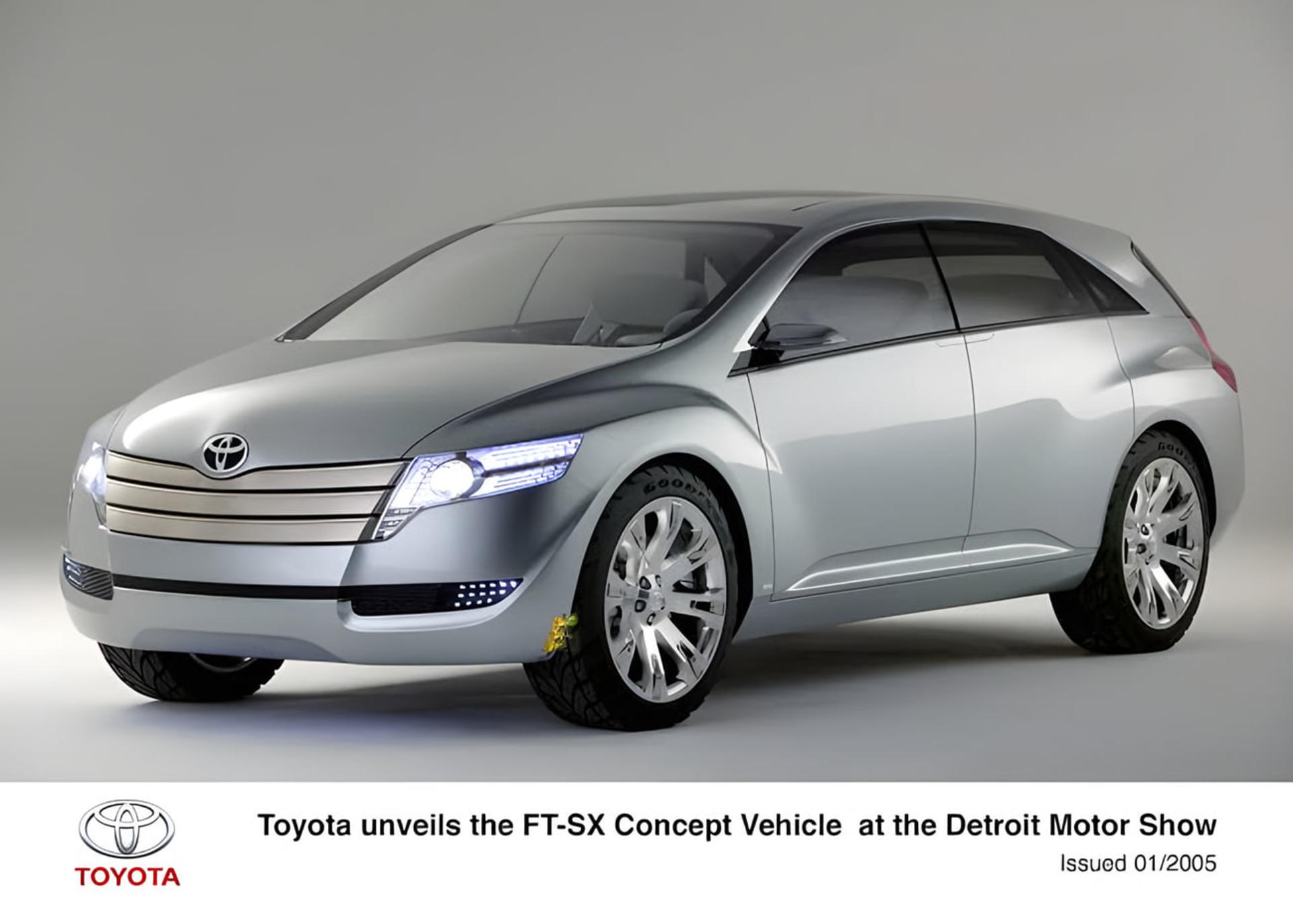 خودروی مفهومی تویوتا (Toyota) FT-SX با بدنه نقره‌ای در استودیو