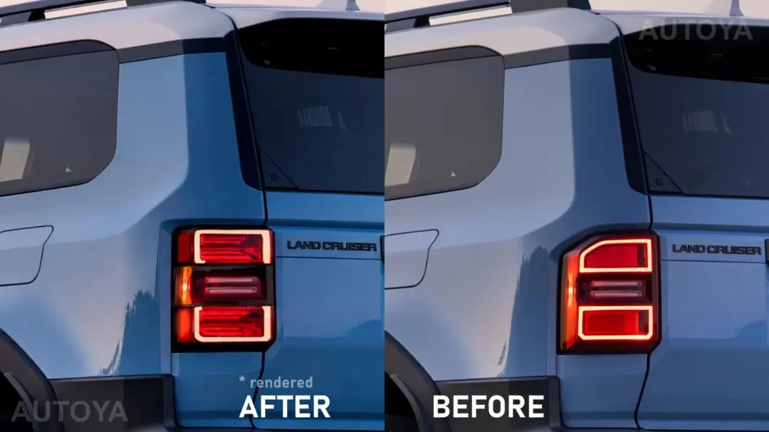 طراحی جدید چراغ عقب تویوتا لندکروزر (Toyota Land Cruiser) در مدل ۲۰۲۸