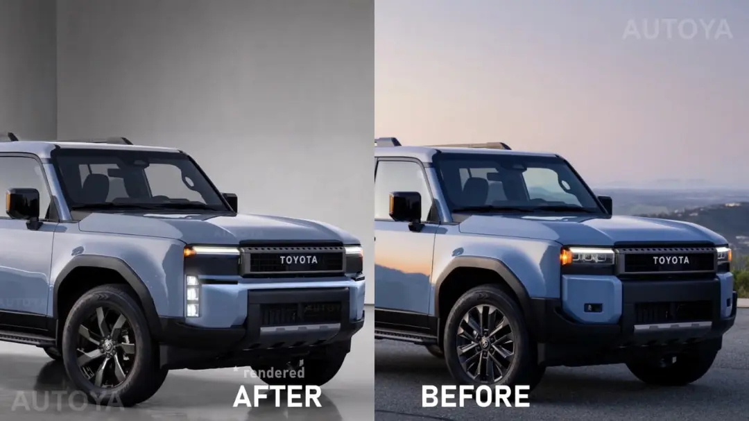 مقایسه طراحی جلو و چراغ‌های تویوتا لندکروزر (Toyota Land Cruiser) مدل ۲۰۲۸