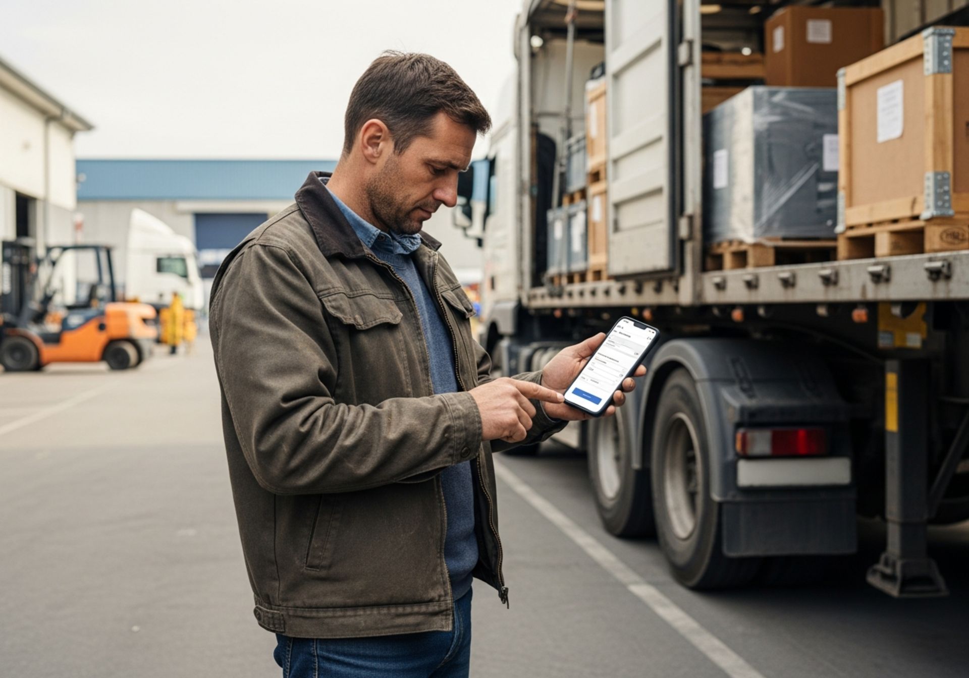 تحویل بار ماشین سنگین