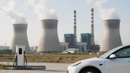 ایستگاه شارژ خودروی برقی در مقابل نیروگاه‌های حرارتی