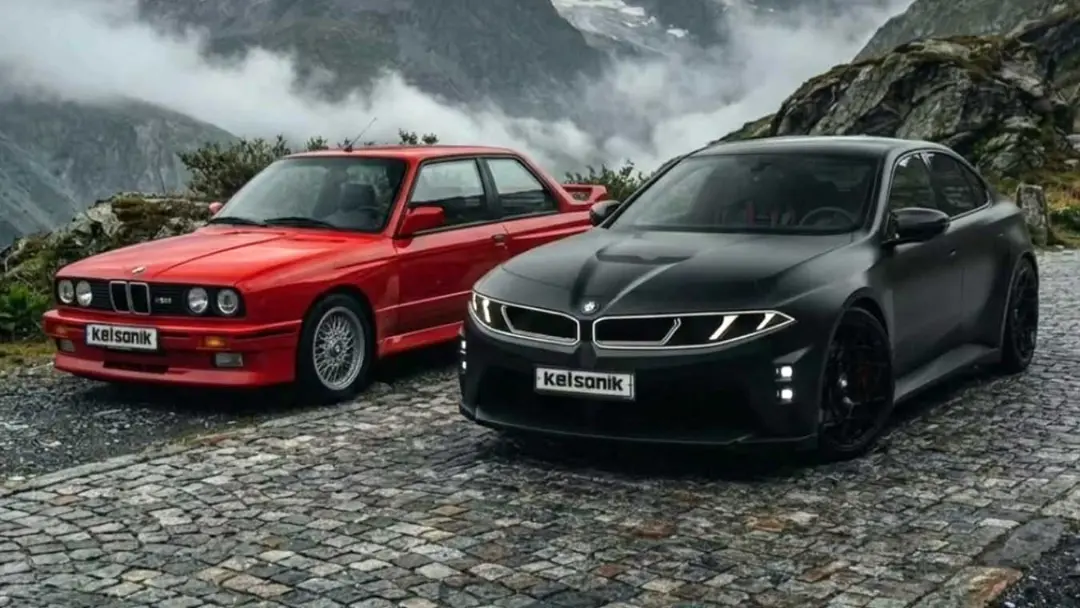 بی‌ام‌و M3 برقی در کنار E30