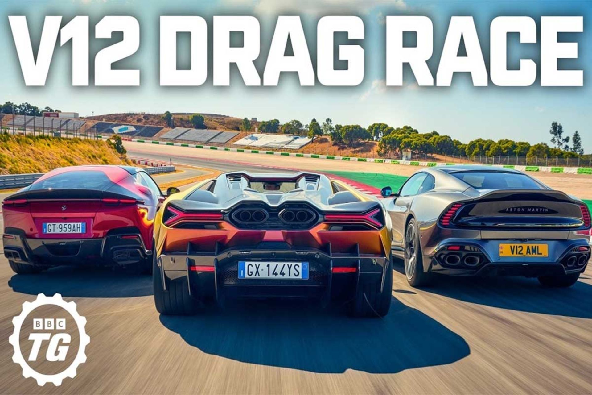 درگ فراری، آستون، لامبورگینی V12