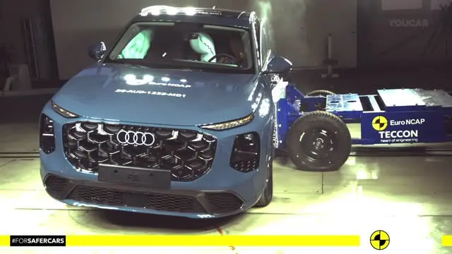 تست تصادف آئودی کیو 7 جدید Audi Q7 (2027) 