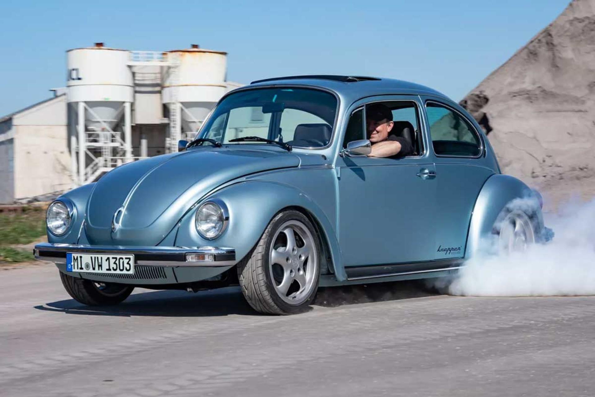 فولکس‌واگن بیتل با موتور تسلا 