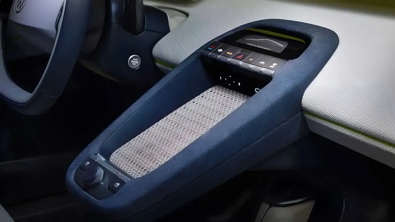 کنسول مرکزی و پنل کنترل خودروی جدید فولکس‌واگن (Volkswagen) با طراحی مینیمال