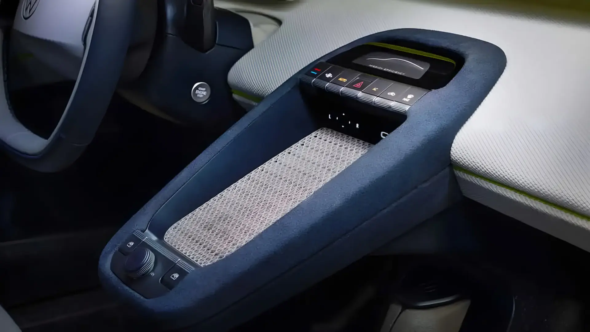 کنسول مرکزی و پنل کنترل خودروی جدید فولکسواگن (Volkswagen) با طراحی مینیمال